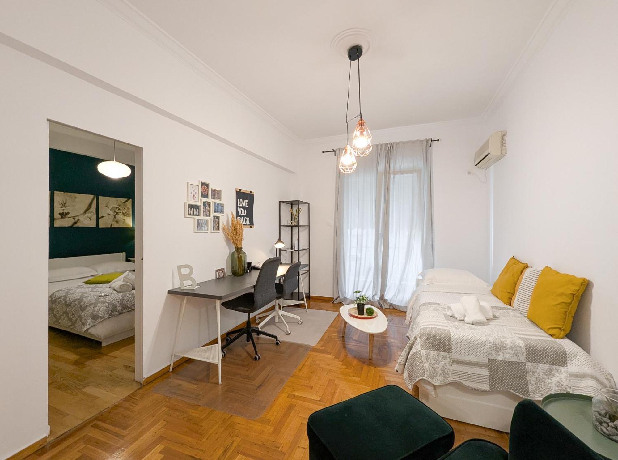 Spacious Apt For 5 Guests Next To Acropolis&Metro Atena Exterior foto